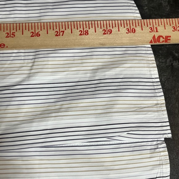INC International Concepts Classic Fit Striped Dress Shirt Size Large Office - Picture 6 of 6